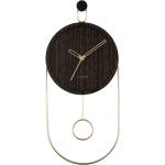 Nástěnné hodiny Karlsson v černé barvě v moderním stylu ze dřeva ve slevě 