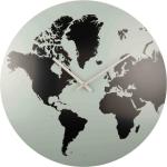 Nástěnné hodiny Karlsson v šedé barvě v minimalistickém stylu ve slevě 