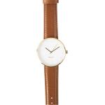 Pánské Náramkové hodinky v hnědé barvě v minimalistickém stylu ve slevě 