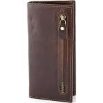Pánské Kožené peněženky Collin Rowe v hnědé barvě v retro stylu z kůže s blokováním RFID 