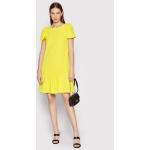 Dámské Designer Denní šaty DKNY v žluté barvě ze syntetiky ve velikosti 2 