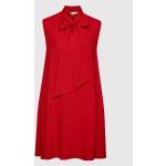 Dámské Designer Denní šaty Victoria Beckham v červené barvě z viskózy ve velikosti 8 ve slevě 