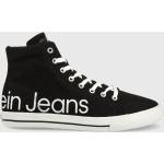 Pánské Designer Kotníkové tenisky Calvin Klein Jeans v černé barvě z gumy ve velikosti 45 
