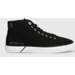 Kecky Tommy Hilfiger Essential Highcut Sneaker Bl Dámské, Černá Barva, Fw0fw07247