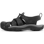 Pánské Kožené sandály Keen v černé barvě z kůže ve velikosti 45 na léto 