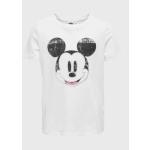Dětská trička ONLY v bílé barvě s motivem Mickey Mouse a přátelé Mickey Mouse s motivem myš ve slevě 
