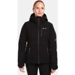 Dámské Zimní bundy s kapucí Kilpi Nepromokavé Prodyšné v černé barvě sportovní z polyesteru ve velikosti XXL se sněžným pásem ve slevě 