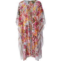 Kimono halenka s květinovým potiskem Angel of Style Bílá/Multicolor