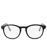 Pánské Brýle Sidegren v černé barvě v retro stylu z koženky 