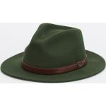 Pánské Fedora klobouky Brixton v zelené barvě ve velikosti XS ve slevě 