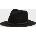 Pánské Fedora klobouky Brixton v černé barvě v kovbojském stylu ve velikosti M ve slevě 