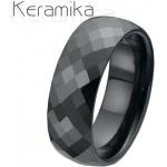 Pánské Snubní prsteny v černé barvě z keramiky 