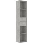 Knihovna Jaz - betonově šedá | 36x30x171 cm