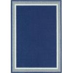Moderní koberce v modré barvě v minimalistickém stylu z polypropylenu 