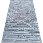 Koberec Strukturální SIERRA G5013 ploché tkaní modrý - zigzag, ethnic 120x170 cm