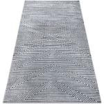 Koberec Strukturální SIERRA G5013 ploché tkaní šedá - zigzag, ethnic 120x170 cm