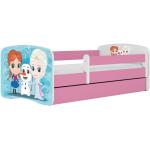 Kocot kids Dětská postel Babydreams Ledové království růžová, varianta 70x140, se šuplíky, s matrací