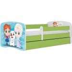 Kocot kids Dětská postel Babydreams Ledové království zelená, varianta 70x140, se šuplíky, bez matrace