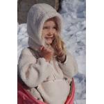 Dětské mikiny s kapucí Dívčí v béžové barvě z polyesteru ve velikosti 8 let ve slevě z obchodu Answear.cz s poštovným zdarma 