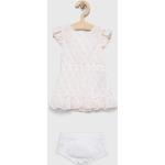 Dětské šaty Kojenecké v béžové barvě z polyesteru ve velikosti 68 strečové od značky Guess z obchodu Answear.cz 
