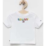BIO Dětská trička s potiskem Kojenecké v bílé barvě z bavlny ve velikosti 3 měsíce od značky Tommy Hilfiger z obchodu Answear.cz 