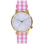 Dámské Náramkové hodinky Komono v růžové barvě v minimalistickém stylu 