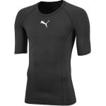 Pánská  Funkční trička Puma Liga v černé barvě ve velikosti S s krátkým rukávem ve slevě 