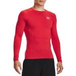 Pánská  Fitness trička Under Armour v červené barvě ve velikosti L s dlouhým rukávem ve slevě 