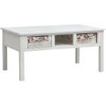 Konferenční stolek Macune - 99,5 x 60 x 48 cm - dřevo | bílý