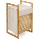 Koše na prádlo G21 v minimalistickém stylu z bambusu o objemu 55 l ekologicky udržitelné 