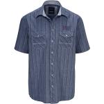 Pánské Košile Babista v modré barvě s pruhovaným vzorem s kent límcem na léto udržitelná móda 