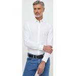 Pánské Designer Košile s dlouhým rukávem Calvin Klein Jeans v béžové barvě z bavlny ve velikosti XXL s dlouhým rukávem plus size 
