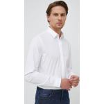 Pánské Designer Košile Calvin Klein v bílé barvě z bavlny 