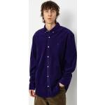 Pánské Košile Carhartt Madison ve fialové barvě z manšestru ve slevě 