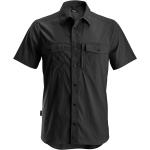 Pánské Košile s krátkým rukávem Snickers Workwear LiteWork v černé barvě ve velikosti S s krátkým rukávem 