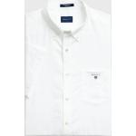Pánské Košile Gant v bílé barvě s krátkým rukávem s button-down límcem na léto 