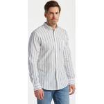 Pánské Košile s dlouhým rukávem v minimalistickém stylu s pruhovaným vzorem ve velikosti L s dlouhým rukávem s button-down límcem 