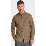 Pánské Košile s dlouhým rukávem vícebarevné s kostkovaným vzorem s dlouhým rukávem s button-down límcem 