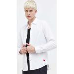 Pánské Slim fit košile HUGO v bílé barvě v ležérním stylu z bavlny ve velikosti XXL plus size udržitelná móda 