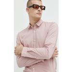 Pánské Košile HUGO v růžové barvě z bavlny ve velikosti L 