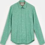 Pánské Slim fit košile MANUEL RITZPIPO v zelené barvě ve velikosti S s dlouhým rukávem na léto 
