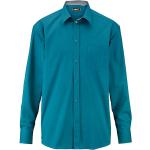 Pánské Košile MEN PLUS v tyrkysové barvě s kent límcem udržitelná móda 