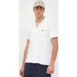Pánské Designer Košile s krátkým rukávem Polo Ralph Lauren v bílé barvě z bavlny ve velikosti XXL s krátkým rukávem ve slevě plus size 