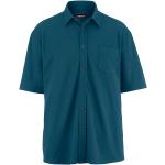 Pánské Košile s krátkým rukávem MEN PLUS v petrolejové barvě ze syntetiky ve velikosti 68 s krátkým rukávem na léto 