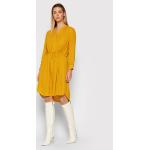 Selected Femme Košilové šaty Damina 16059977 Žlutá Regular Fit