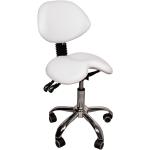 Židle Smart lashes v bílé barvě z koženky 