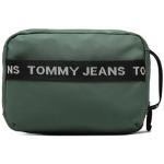 Pánské Textilní kufry Tommy Hilfiger v zelené barvě z látky ve slevě 