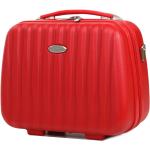 Kosmetické kufry v červené barvě z plastu 