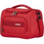Textilní kufry Travelite v červené barvě z látky 