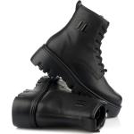 Kotníčkové boty na podpatku Karl Lagerfeld v černé barvě z kůže ve velikosti 42 